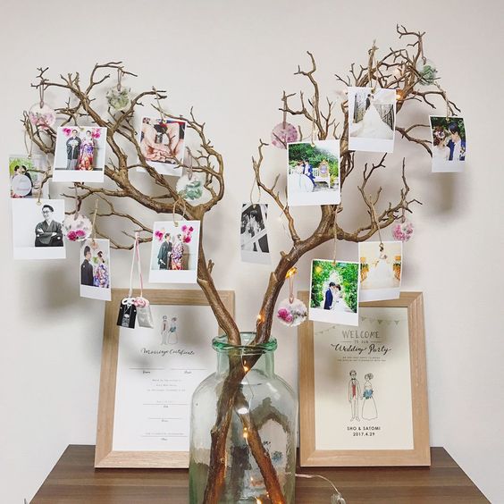 受付をおしゃれに飾るウェルカムツリー – ペーパーアイテムラピスラズリ